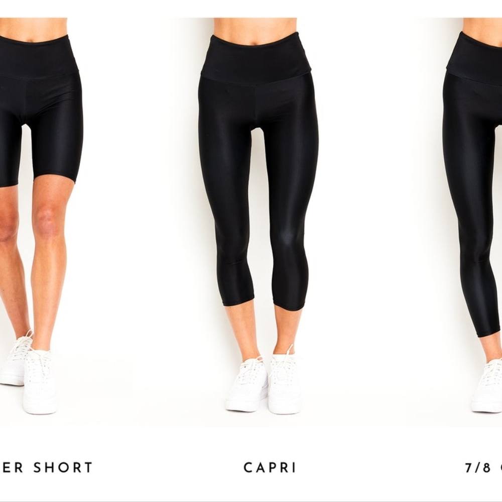 Goldsheep Black Capri Leggings